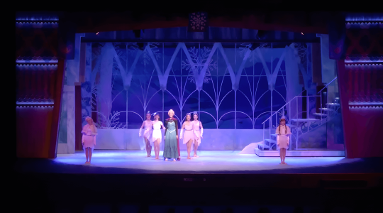 Frozen jr set scenic rental - Front Row Theatrical Rental - Elsa frozen castle staircase