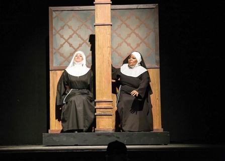 Sister Act Broadway musical costume rentals - nuns habits - Stagecraft Theatrical Rental - 800-499-1504