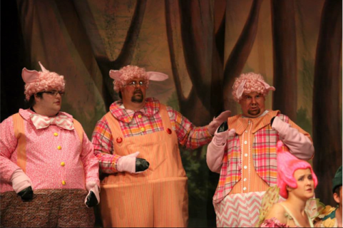 Shrek the musical three little pics costumes