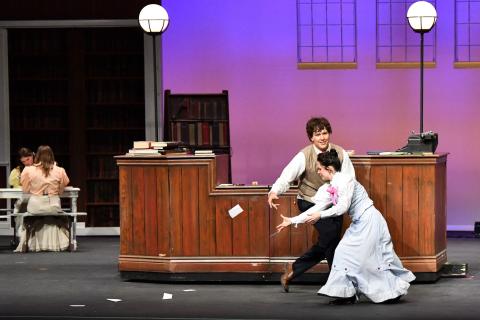 Music Man scenery rental set pieces library  - Front Row Theatrical Rental - 800-250-3114