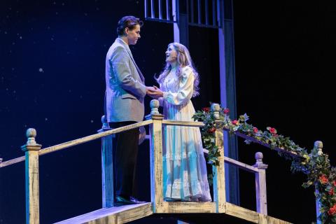 Music Man rental set - Front Row Theatrical Rental - footbridge set - 800-250-3114