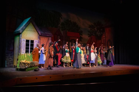 Beauty and the Beast rental scenery - belle's house - Stagecraft Theatrical 800-499-1504