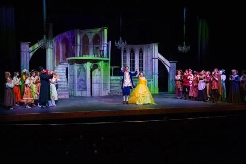 Beauty and the Beast rental scenery - The Castle and West Wing - Stagecraft Theatrical 800-499-1504