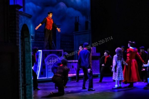 The Rooftop - Mary Poppins set rental - Front Row Theatrical - 800-250-3114