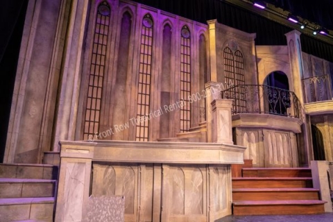 Beauty and the Beast Castle- set rental - Front Row Theatrical - 800-250-3114