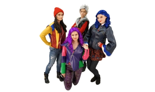 Rental Costumes for Descendants - Jay, Mal, Carlos, and Evie