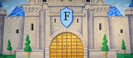 Gates of Duloc backdrop is used in the production of Shrek