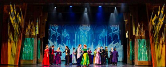 Frozen Broadway musical set rental -  scenery  - Front Row Theatrical Rental - 800-250-3114