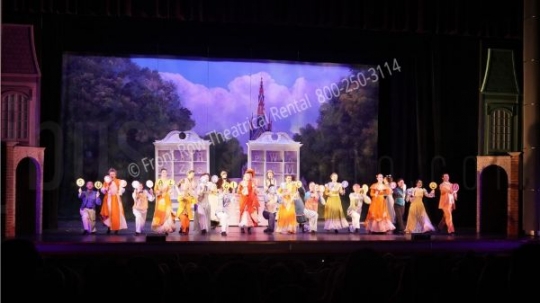 The Talking Shop - Mary Poppins set rental - Front Row Theatrical - 800-250-3114