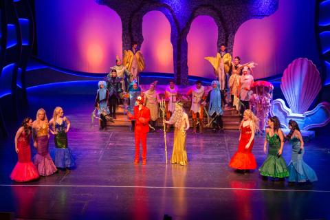 Little Mermaid set rental movie based - King Triton's court - Front Row Theatrical Rental - 800-250-3114