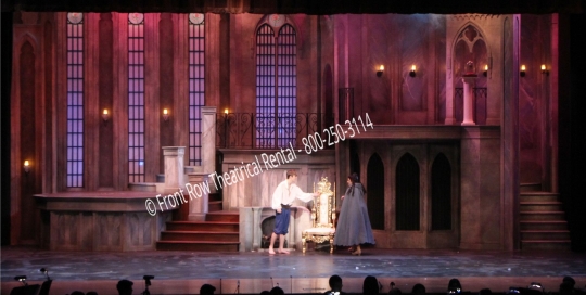 the castle set picture - Beauty and the Beast - Front Row Theatrical Rental - 800-250-3114