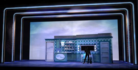 Legally Blonde rental set - no fly system needed - Hair Affair Salon 