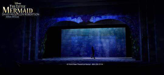 The Little Mermaid premium rental set - The opened ocean - Front Row Theatrical Rental - 800-250-3114