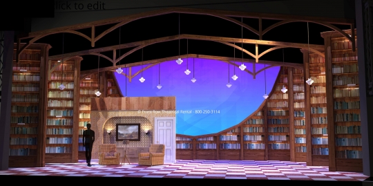 Matilda Set Rental - Living Room - Front Row Theatrical Rental - 800-250-3114 Matilda Set Rental - Living Room picture - Front Row Theatrical Rental - 800-250-3114