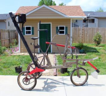 other side view of welded trike