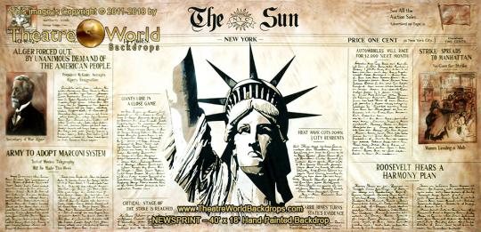 Newsprint Scenic Backdrop