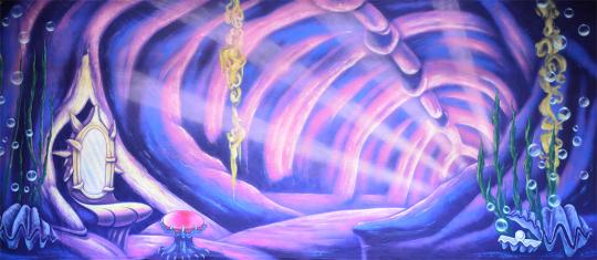 Ursula's Lair Backdrop is ideal to house Ursula for your production of The Little Mermaid