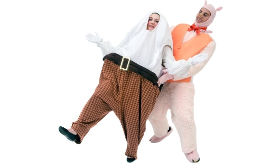 Rental Costumes for Shrek the Musical - Humpy Dumpy and one of the Three Little Pigs