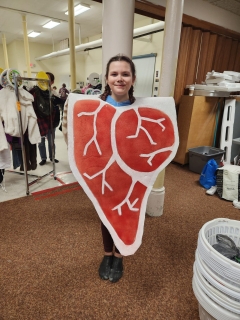 Steak Costume Madagascar JR Canada Moose Jaw children's theatre