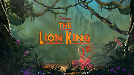 Broadway Media Disney's The Lion King JR Curtain Warmer An African jungle with the Disney's The Lion King JR logo