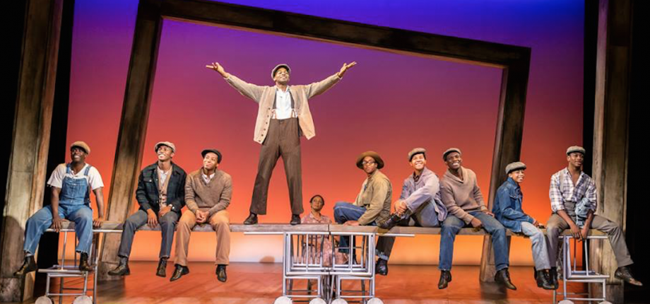 The London Cast of The Scottsboro Boys (Photo © Facebook The Scottsboro Boys Musical London)
