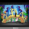 Seussical brodway musical set rental - whoville front row theatrical rental 800-250-3114 