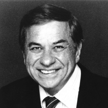 Black and white photo of Richard M. Sherman