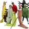 Rental Costumes for James and the Giant Peach - Mr. Centipede, Silkworm, Glowworm, Mrs. Ladybug, Earthworm, Miss Spider, Mr. Grasshopper