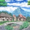 Village backdrop is used in productions of Brigadoon and Fiddler on the Roof