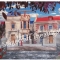 Cherry tree lane digital still projection backdrop