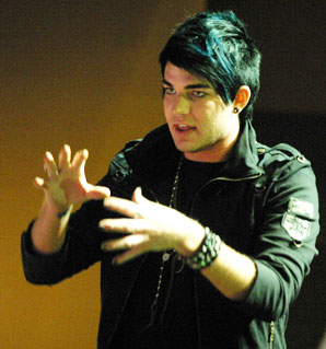 adam-giving-critique-web American Idol Finalist gives advise to the current cast of Seussical JR atMet2 in San Diego