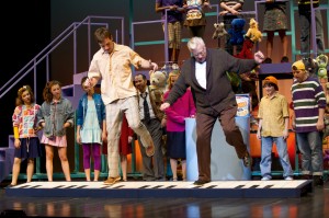 Tyler Bliss & Kevin Swansey in big: The Musical. Photo by David E. Becker